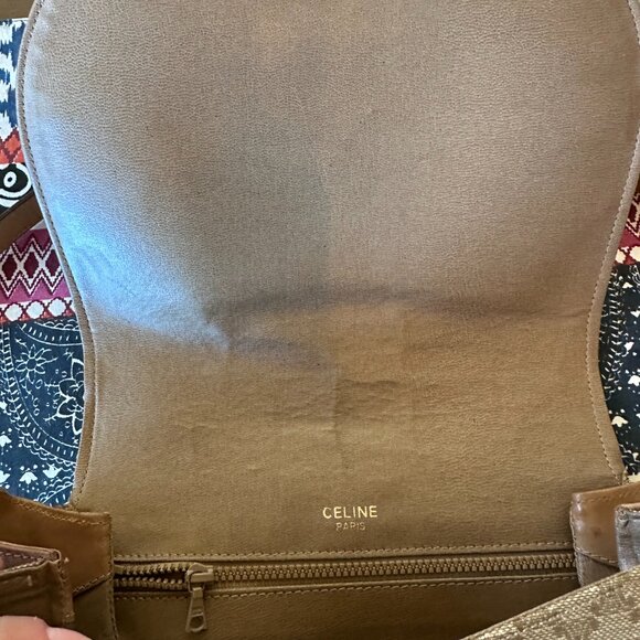 Celine Paris Light Macadam Accordion Crossbody Purse, Vintage - Picture 14 of 15